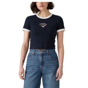 Levi's Women's Graphic Mini Ringer T-Shirt